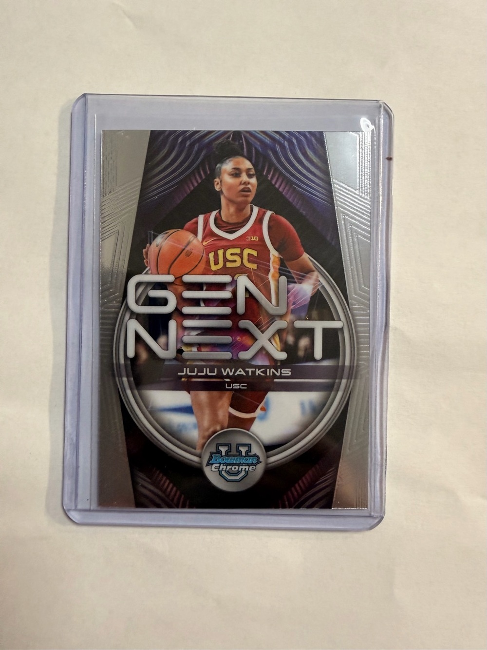 🔥USC Juju Watkins 'Gen Next' Basketball Trading Card - Chrome Insert